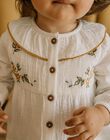 Chemise en double gaze de coton écru DACELIA / 22H1BFD1CHE001