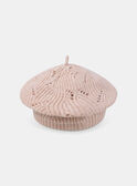 Bonnet en maille type béret avec des sequins dans le fil LOIRETTE / 24H4PFU1BONK007