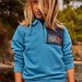 Sweat Marin bleu à col zippé