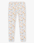 Chemise de nuit en jersey et legging à motifs renard et fleurs DOUNAETTE / 22H5PF22CHN001