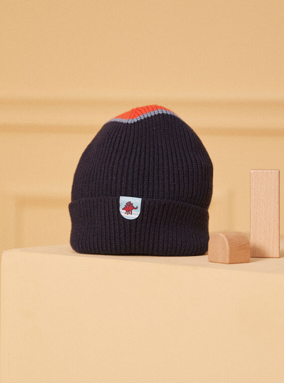 Bonnet maille côtelé bicolore LISJACAGE / 24H4PG71BON070