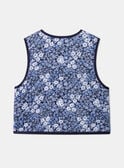 Gilet sans manches bleu et blanc réversible et matelassé LEGILETTE / 24H2PFJ1CSM001
