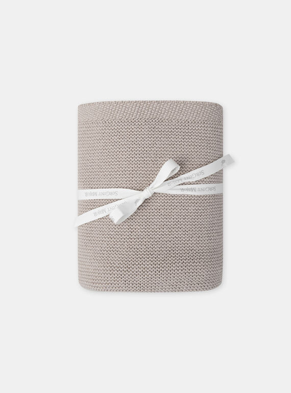Couverture en tricot NORMAND / 25H0AM21D4PI814