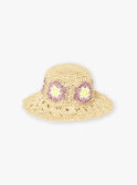 Chapeau de paille beige LACHETTE / 24H4PFI1CHA009