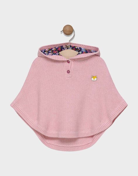 Poncho Rose A Capuche Bebe Fille Entre 5 Et 12 Bebe Sergentmajor