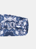 Bandeau bleu et blanc à imprimé fleuri LACHLOE / 24H4BFJ1BAN001