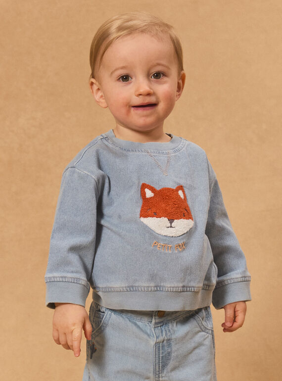Sweat-shirt renard MARIUS / 25E1BGP1SWEP269