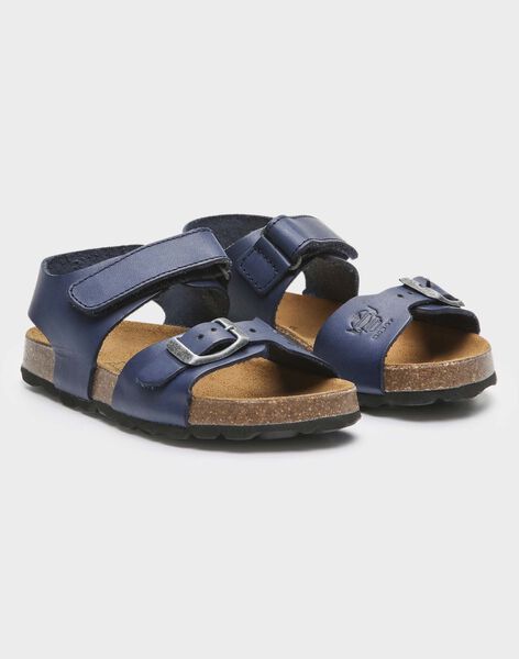 Sandales Bleue En Cuir Petit Garcon Garcon Enfant Sergentmajor