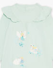 Pyjama en coton vert pâle avec danceuses et cygnes FLONETTE / 23E5PF21CHN614