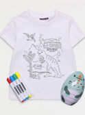 Oeuf de Pâques crocodile: 1 tee-shirt à colorier NYDINAGE / 18E3PGK2TCT001