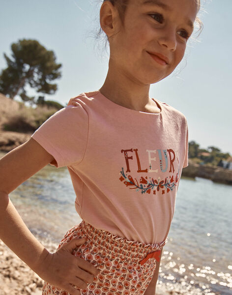 T-shirt blush à manches courtes FLUFLETTE / 23E2PFQ2TMCD300