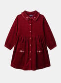 Robe  brodée en velours côtelé LALICHETTE / 24H2PFR1ROBF506