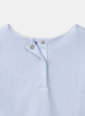 T-Shirt Manches Courtes Bleu ciel MEPIAFETTE / 25E2PF81TMC020