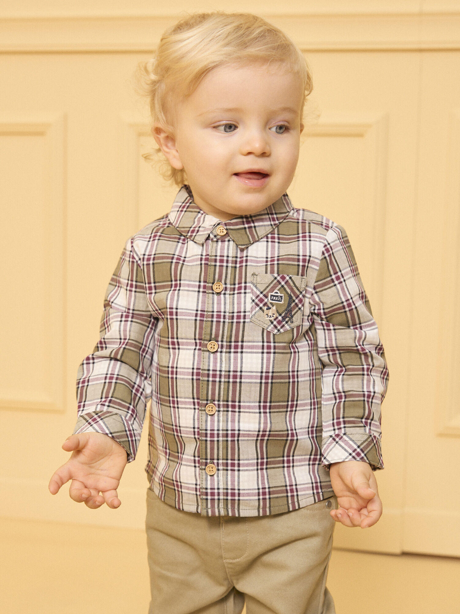 Chemise a carreaux Garcon Sergent Major