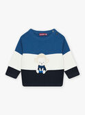 Pull tricolore à motif singe bébé garçon CARAYNAL / 22E1BGK1PUL703