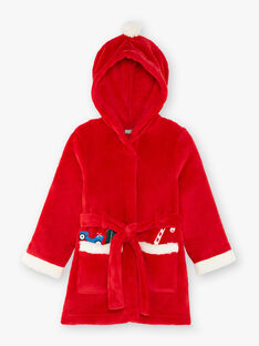 Robe de chambre à capuche rouge petit enfant garçon  VEFOAGE / 20H5PGK1RDCF528