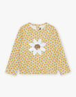 Sweat écru à fleurs et sequins réversibles FASWETTE / 23E2PF81SWE001