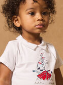T-shirt body imprimé à col MAJEAN / 25E1BGJ1BOD001