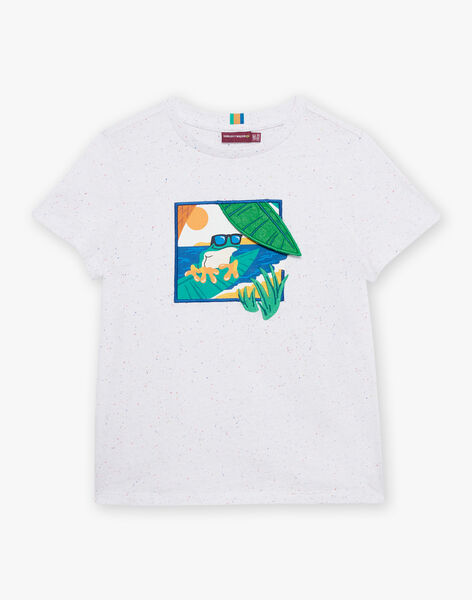 T-shirt écru à manches courtes FLEFROGAGE / 23E3PGS3TMC001