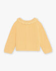 Gilet orange clémentine en tricot à manches longues FAPATRICIA / 23E1BFO1CARE409