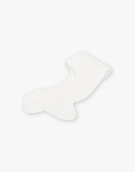Collant écru avec torsade fantaisie DROSUETTE 1 / 22H4PFQ1COT001