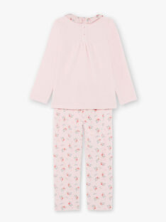 Pyjama manches longues rose motif biches enfant fille BEBICHETTE / 21H5PF63PYJD300