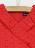 Robe chasuble rouge RELINETTE / 19E2PFE1CHS050