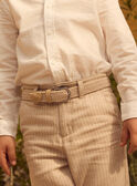 Ceinture beige tressée MREBELAGE / 25E4PGL1CEI806