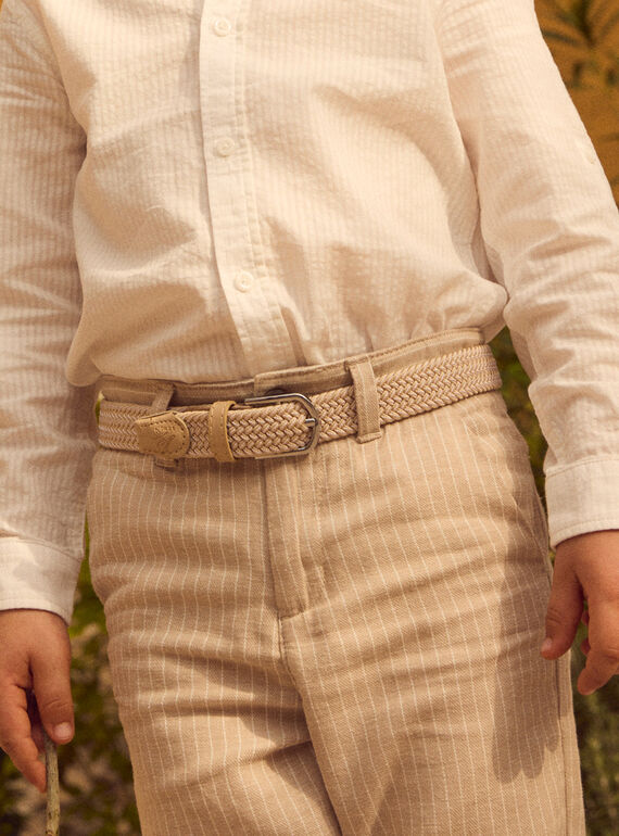 Ceinture beige tressée MREBELAGE / 25E4PGL1CEI806