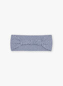 Bandeau vichy bleu et écru FANILA / 23E4BFN1BAN001