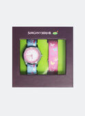 Montre rose 2 bracelets interchangeables enfant fille SMAAC0001 / 21J7GF21MON099