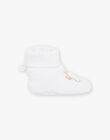Chaussons de naissance écrus Girafe FORENT / 23E0AM61CHP000