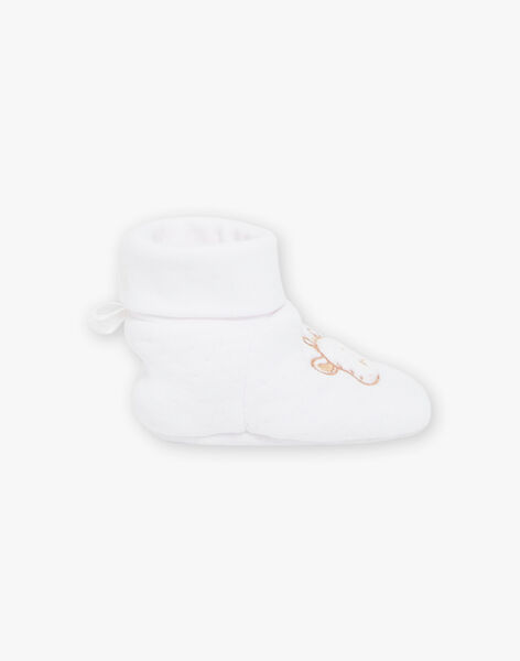 Chaussons de naissance écrus Girafe FORENT / 23E0AM61CHP000