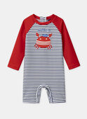 Combinaison de bain UPF 50+ rayée MISEB / 25E4BGC2CBB001