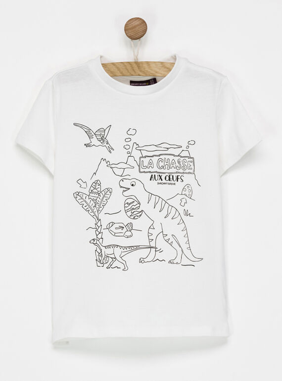 Oeuf de Pâques crocodile: 1 tee-shirt à colorier NYDINAGE / 18E3PGK2TCT001