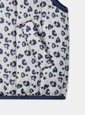 Parka 3 en 1 bleu foncé imprimé léopard Fille NINARETTE / 25H2PFE2PAR705