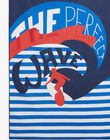 Serviette bleu et blanc à rayures FRYCAPAGE / 23E4PGL1SRV070