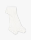 Collant écru avec torsade fantaisie DROSUETTE 1 / 22H4PFQ1COT001