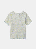 T-shirt écru à fleurs MIXETTE 1 / 25E2PF52TMC001