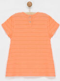Tee shirt manches courtes orange NOABETTE / 18E2PFJ2TMCE403