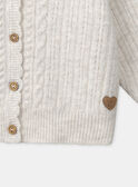 Cardigan Ecru chiné LUCARDETTE / 24H2PFM1CAR006