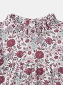 Blouse imprimé fleuries à volants sur le col et les épaules Bébé Fille NAELISE / 25H1BFL1TEE001