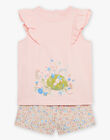 Pyjama rose à motif et imprimé fleurs FLOZETTE / 23E5PF31PYJD329