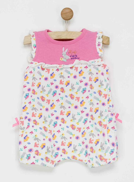 Grenouillère à motifs NELOUISE / 18E5BFN3GRE001