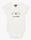 Body écru avec chat et oreilles 3D FAGAROUL / 23E1BGD1BOD001
