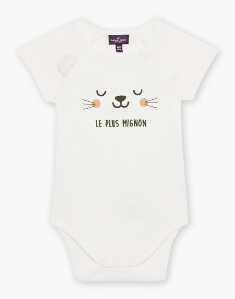 Body écru avec chat et oreilles 3D FAGAROUL / 23E1BGD1BOD001