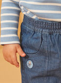 Pantalon en denim bleu avec découpes LADORIAN / 24H1BGJ1JEAP274