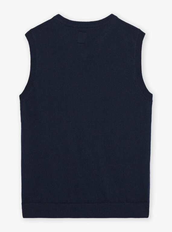 Pull sans manches en maille torsadée DUPULAGE / 22H3PG61PSMC205