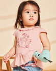T-shirt blush à motif flamants rose FAWILLOW / 23E1BFQ1TEED300