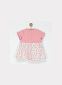 Robe rose bi matière NABEATRIX / 18E1BF51ROB305